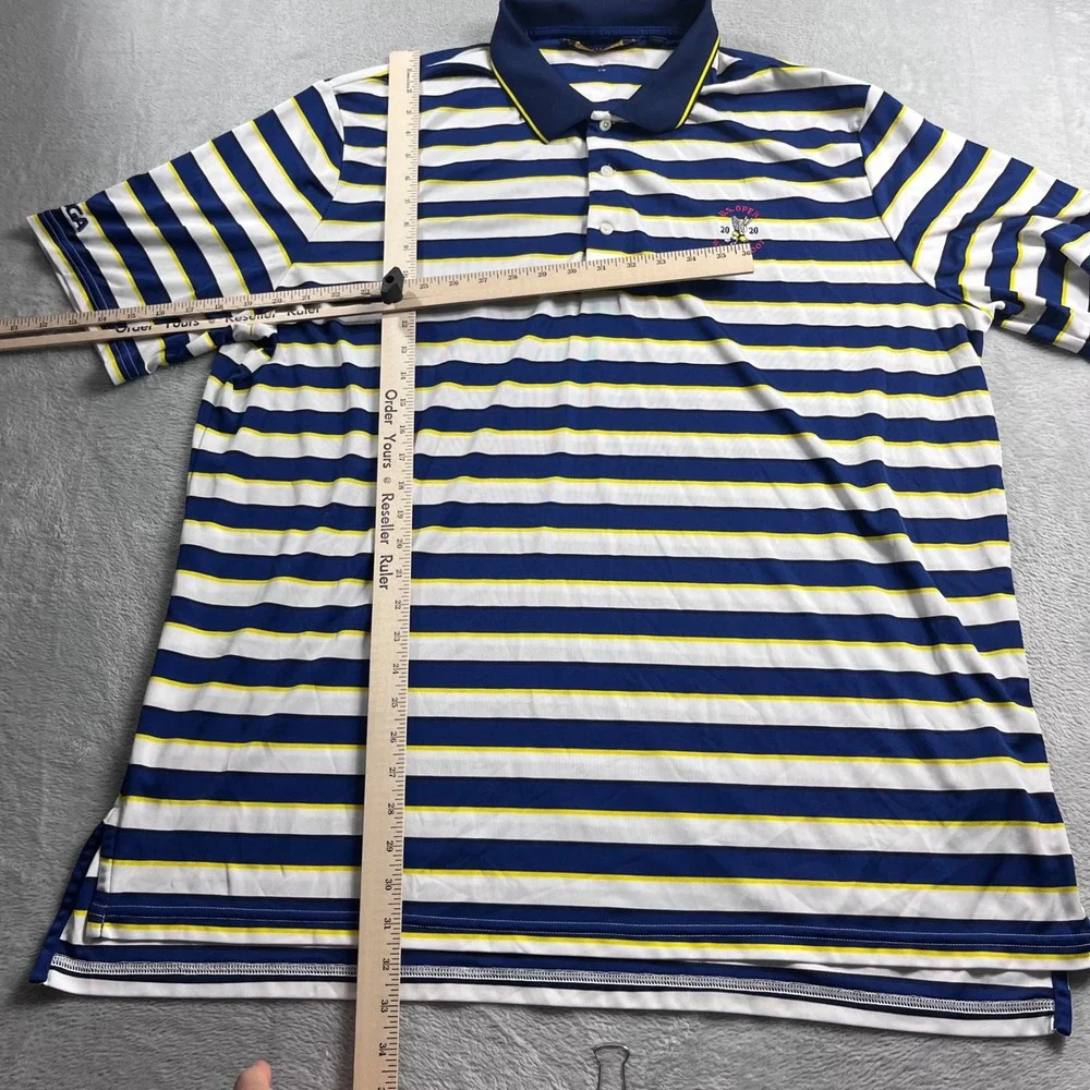 Polo Ralph Lauren 2020 US Open Winged Foot Golf Polo Shirt Mens XXXL Blue Stripe